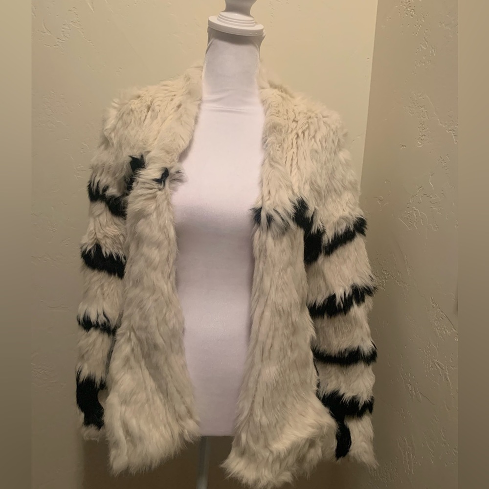 Bubish recycled rabbit fur jacket